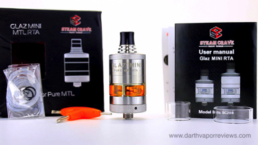 Steam Crave GLAZ Mini MTL RTA Starter Kit